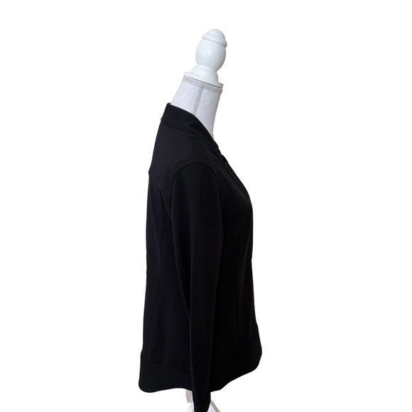 CABI CENTER JACKET BLACK KNIT BLAZER STYLED WORKWEAR SIZE MEDIUM - Picture 8 of 17